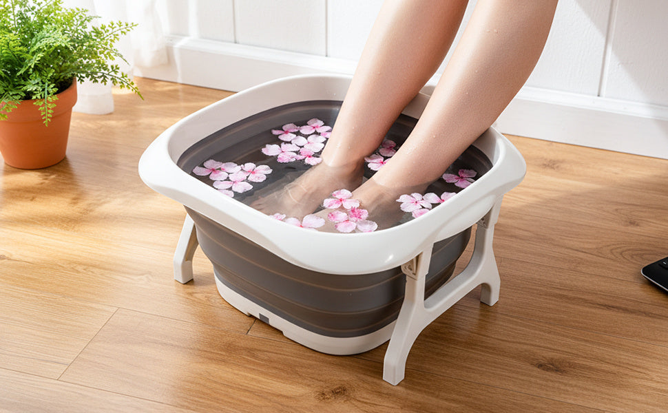Foot Bath with Foldable Soak Tub Portable Basin Textured - product gallery image 8