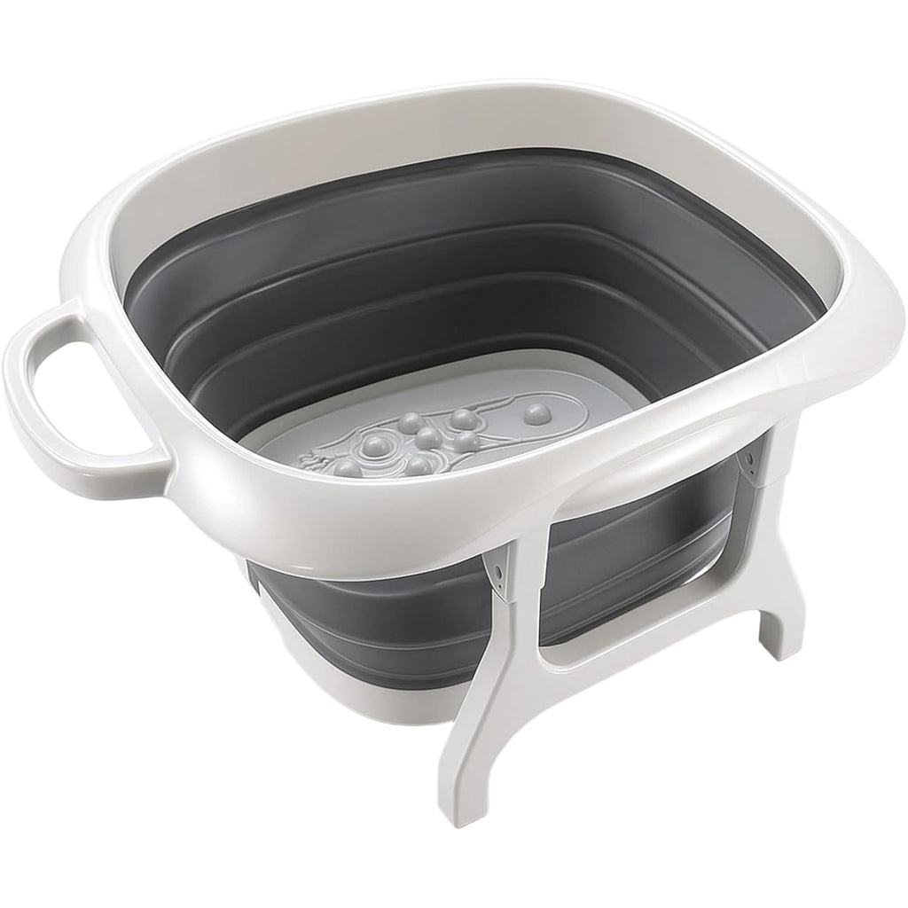 Foot Bath with Foldable Soak Tub Portable Basin Textured