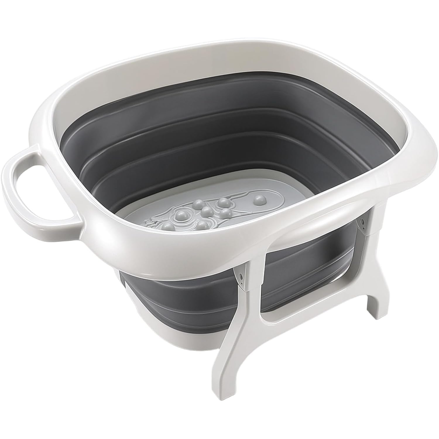 Foot Bath with Foldable Soak Tub Portable Basin Textured