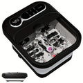 Foot Spa Massager with Space-Saving, Foldable Heat Bubbles Temperature Control - Black option