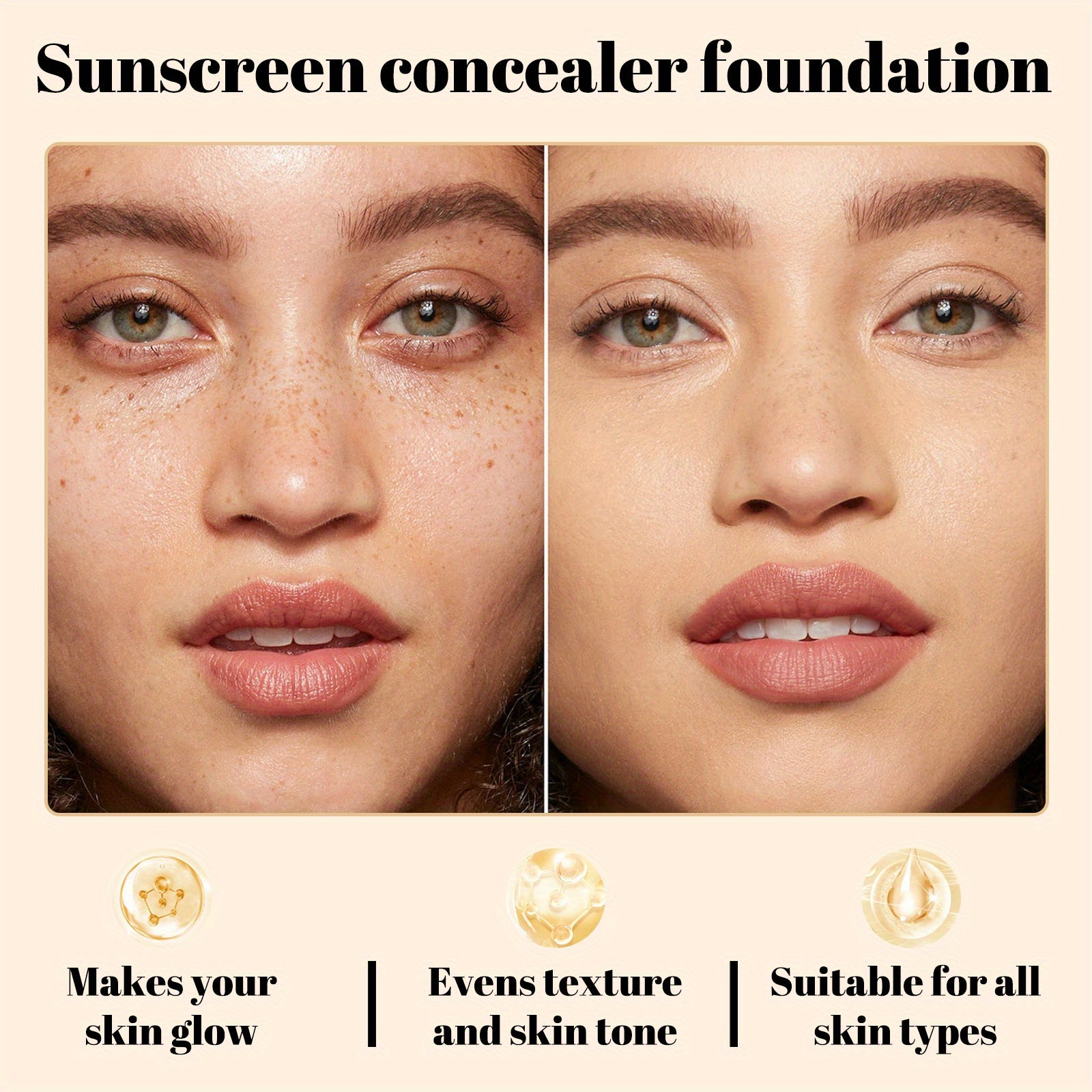Foundation & Concealer with Water-Resistant, 25ml for practical home use - product gallery image 5