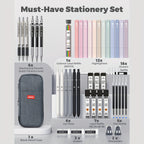 Four Candies 39pcs Cute School Supplie with Supplies Pen Case, Black Ink Gel - product gallery image 6