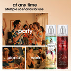 Fragrance Spray Set 4pcs Body Hair Perfume Long Lasting - product gallery image 2