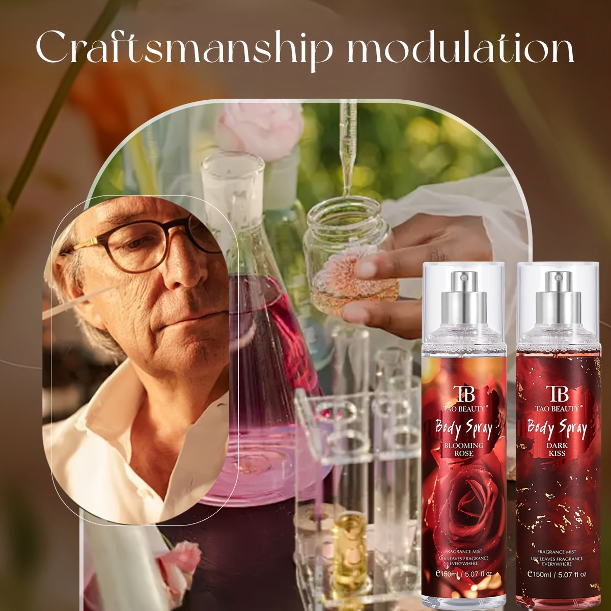 Fragrance Spray Set 4pcs Body Hair Perfume Long Lasting - product gallery image 5