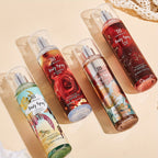 Fragrance Spray Set 4pcs Body Hair Perfume Long Lasting