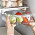 Fridge Organiser with Pull-Out, 5cm, 44cm, Plastic, 30.5*20*9.5cm