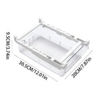 Fridge Organiser with Space-Saving, Pull-Out, 44cm, 9.5cm, Plastic - product gallery image 2