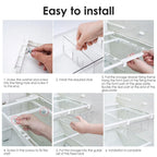 Fridge Organiser with Space-Saving, Pull-Out, 44cm, 9.5cm, Plastic - product gallery image 8
