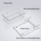 Fridge Organiser with Space-Saving, Pull-Out, 44cm, 9.5cm, Plastic - product gallery image 9