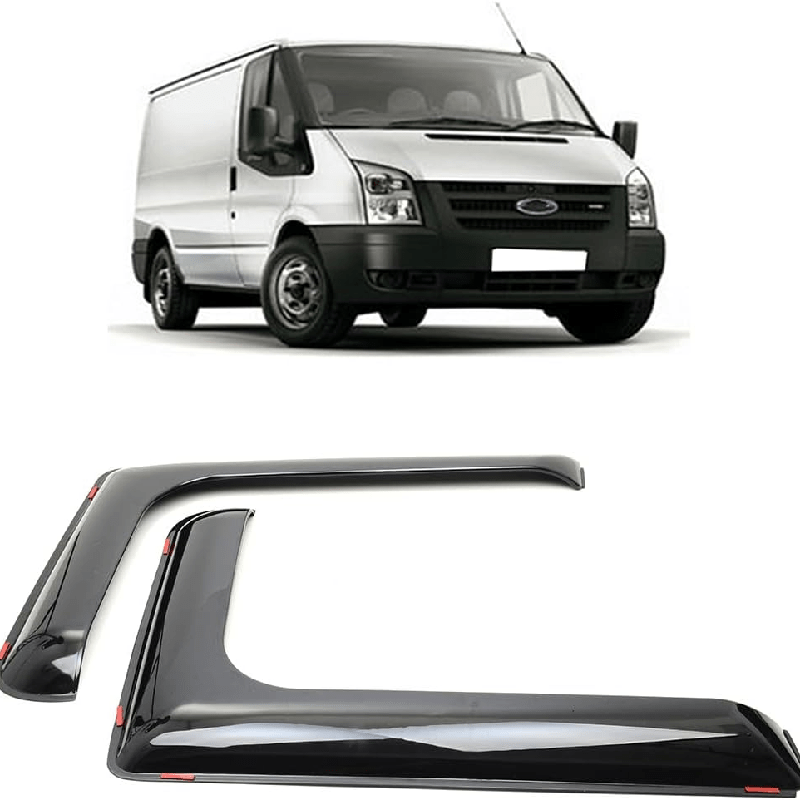 Front Wind Rain Smoke Deflectors L Shape with Plastic, 2pcs - product gallery image 2