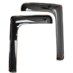 Front Wind Rain Smoke Deflectors L Shape with Plastic, 2pcs - product gallery image 4