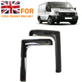 Front Wind Rain Smoke Deflectors L Shape with Plastic, 2pcs