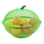 Fruit Basket with Plastic, Apple Shape Wire Mesh Lid Tabletop - product gallery image 2
