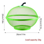 Fruit Basket with Plastic, Apple Shape Wire Mesh Lid Tabletop - product gallery image 5