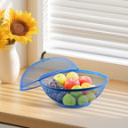 Fruit Basket with Plastic, Apple Shape Wire Mesh Lid Tabletop - product gallery image 9