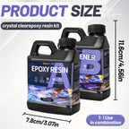 FUNEPOXY Epoxy Resin 500ML Kit, Crystal with 1L(0.25L Resin+0.25L Hardener) - product gallery image 3