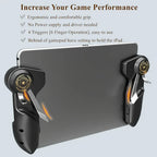 Gaming Accessory with Gamepad+2 Pair Finger-Cot, Mobile Grip Shooting Trigger Aim Button - product gallery image 5