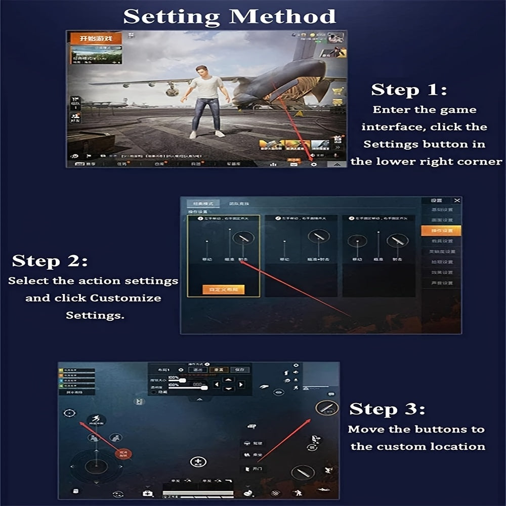 Gaming Accessory with Gamepad+2 Pair Finger-Cot, Mobile Grip Shooting Trigger Aim Button - product gallery image 7