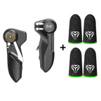 Gaming Accessory with Gamepad+2 Pair Finger-Cot, Mobile Grip Shooting Trigger Aim Button - Gamepad+2 Pair Finger-Cot option