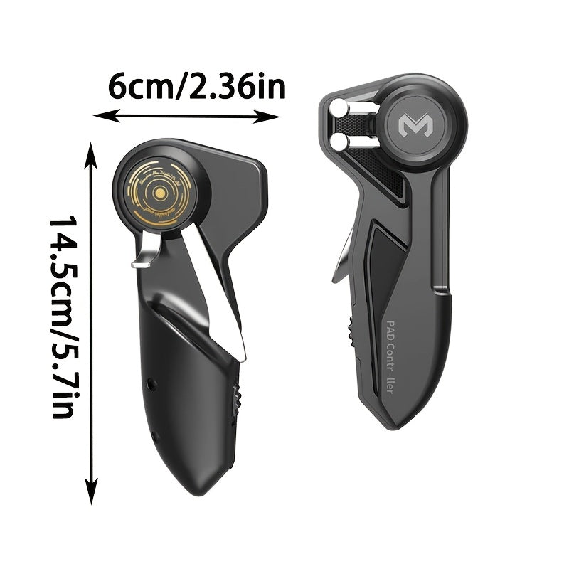Gaming Accessory with Gamepad+2 Pair Finger-Cot, Mobile Grip Shooting Trigger Aim Button