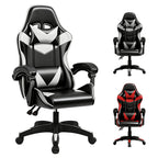 Gaming Chair with Adjustable Height, Lumbar Support, Wheels - product gallery image 3