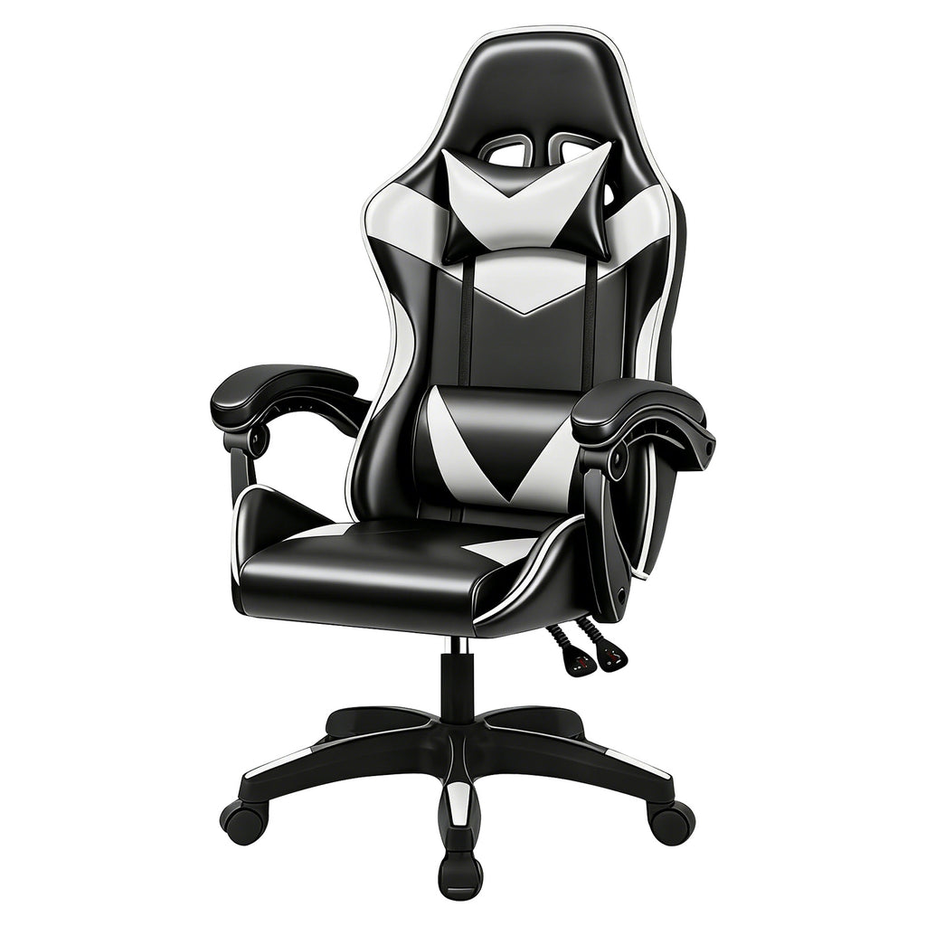 Gaming Chair with Adjustable Height, Lumbar Support, Wheels - product gallery image 9
