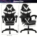 Gaming Chair with Adjustable Height, Reclining Adjustable Armrests E-Sports Racing - product gallery image 4