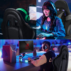 Gaming Chair with Adjustable Height, Reclining Adjustable Armrests E-Sports Racing - product gallery image 8