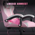 Gaming Chair with Adjustable Height, Wheels, 130kg, Metal - product gallery image 19
