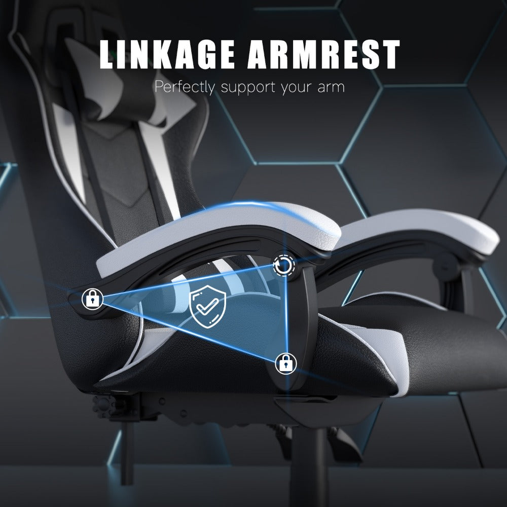 Gaming Chair with Adjustable Height, Wheels, 130kg, Metal - product gallery image 25