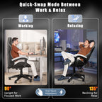 Gaming Chair with Adjustable Height, Wheels, 130kg, Metal - product gallery image 27