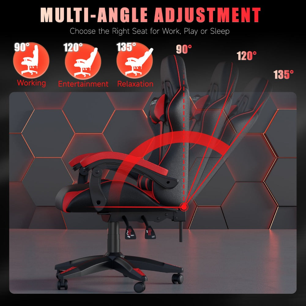 Gaming Chair with Adjustable Height, Wheels, 130kg, Metal - product gallery image 30