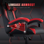 Gaming Chair with Adjustable Height, Wheels, 130kg, Metal - product gallery image 32
