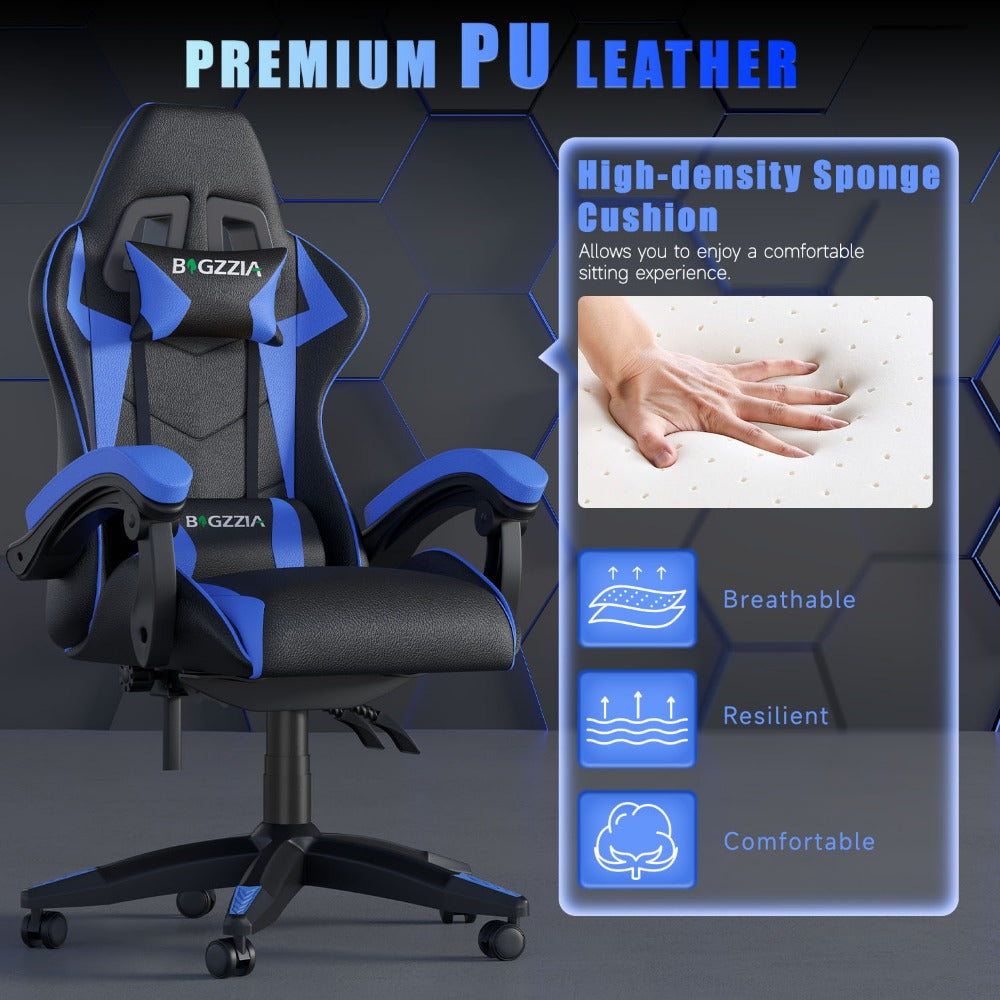 Gaming Chair with Adjustable Height, Wheels, 130kg, Metal - product gallery image 35