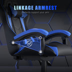 Gaming Chair with Adjustable Height, Wheels, 130kg, Metal - product gallery image 38
