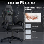 Gaming Chair with Adjustable Height, Wheels, 130kg, Metal - product gallery image 42