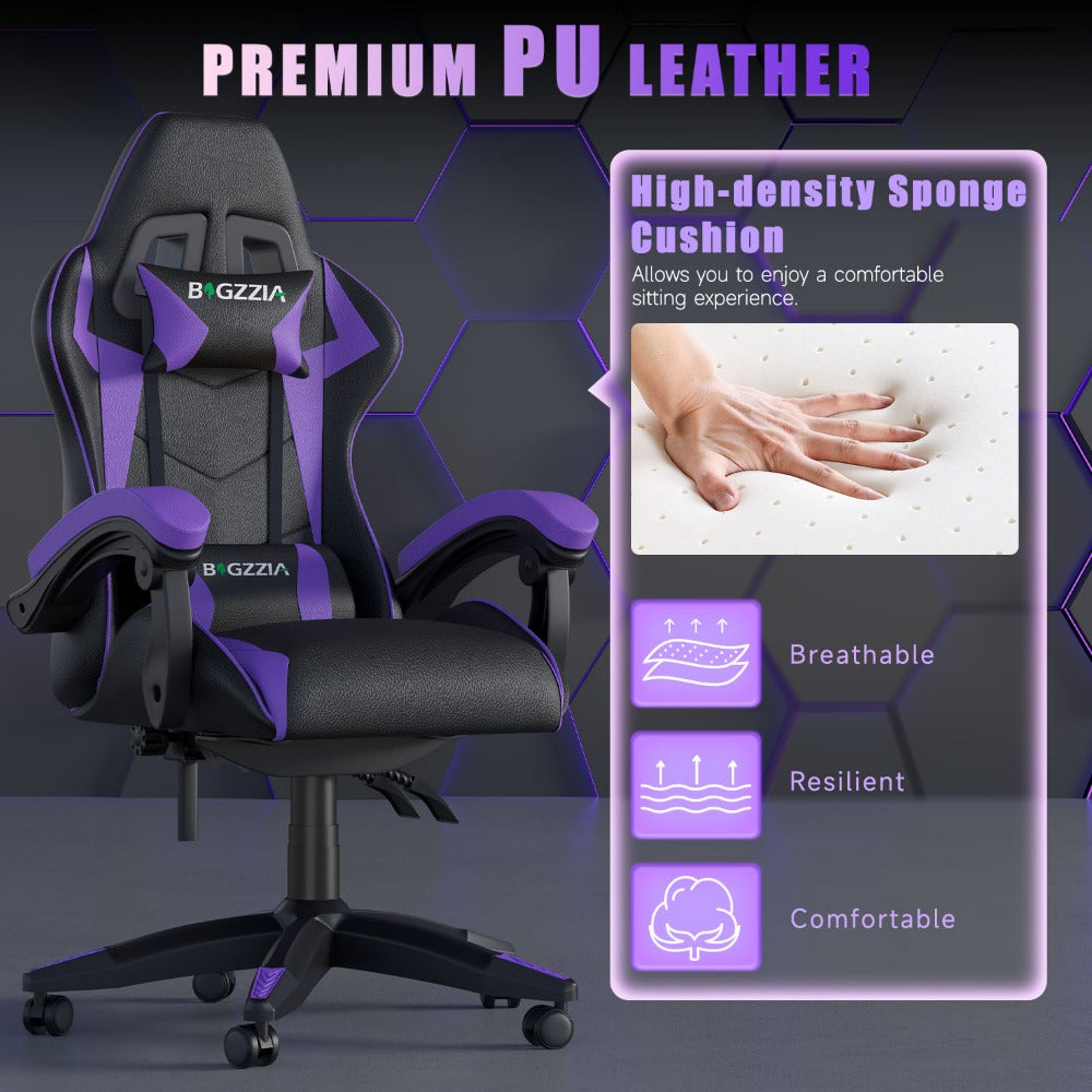 Gaming Chair with Adjustable Height, Wheels, 130kg, Metal - product gallery image 49