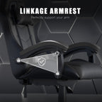 Gaming Chair with Adjustable Height, Wheels, 130kg, Metal - product gallery image 5
