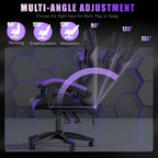 Gaming Chair with Adjustable Height, Wheels, 130kg, Metal - product gallery image 50