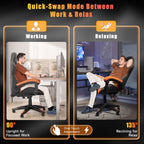 Gaming Chair with Adjustable Height, Wheels, 130kg, Metal - product gallery image 68