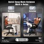 Gaming Chair with Adjustable Height, Wheels, 130kg, Metal - product gallery image 7