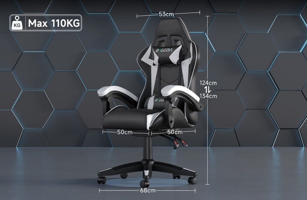 Gaming Chair with Adjustable Height, Wheels, 130kg, Metal - product gallery image 76