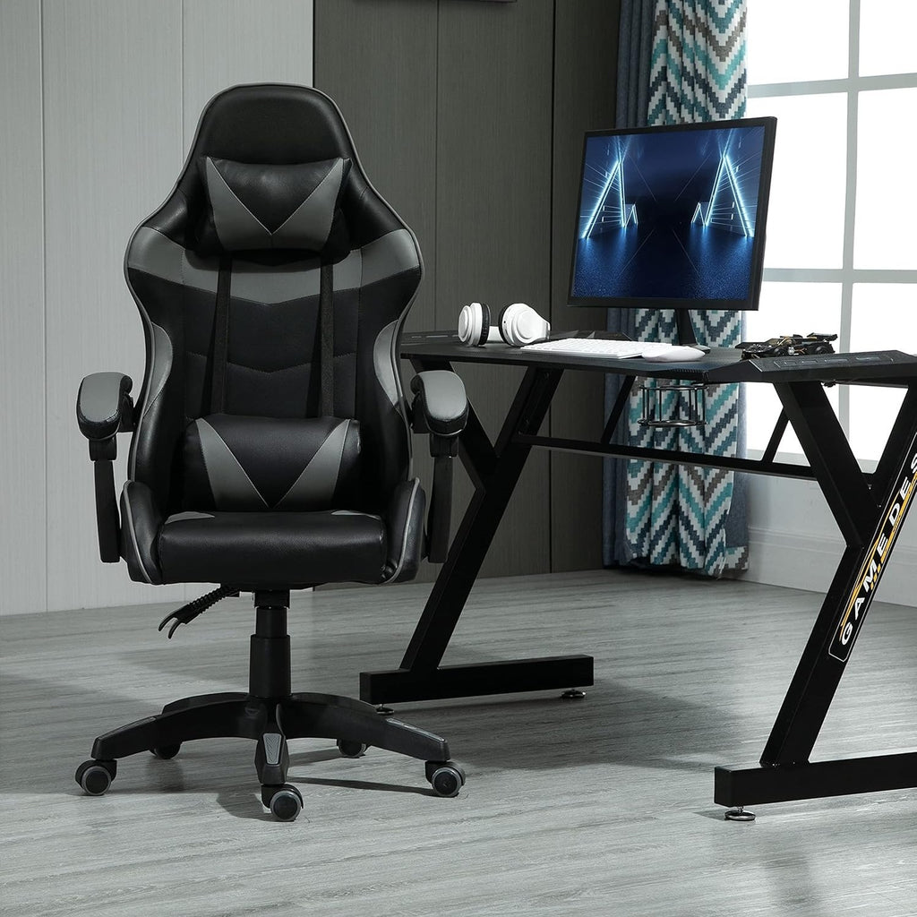 Gaming Chair with Adjustable Height, Wheels, 150kg, Metal - product gallery image 7