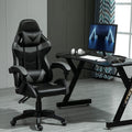 Gaming Chair with Adjustable Height, Wheels, 150kg, Metal - Grey option