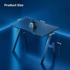 Gaming Desk with Foldable, 50kg, Carbon Fibre A-Shaped Steel Frame Ergonomic - product gallery image 6