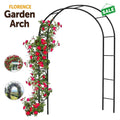 Garden Arch with 2.4m, Metal, 2.4m Gardern Arch, 2.4m Heavy Duty Metal Rose Powder