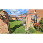 Garden Arch with 2.4m, Metal, Black Metal Garden Arch - product gallery image 3