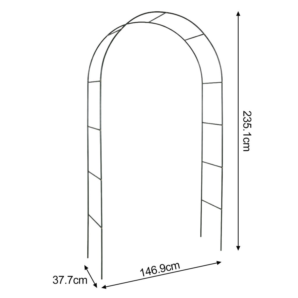 Garden Arch with Green Climbing Plants, Roses Clematis Outdoor - product gallery image 3