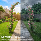 Garden Arch with Green Climbing Plants, Roses Clematis Outdoor - product gallery image 4
