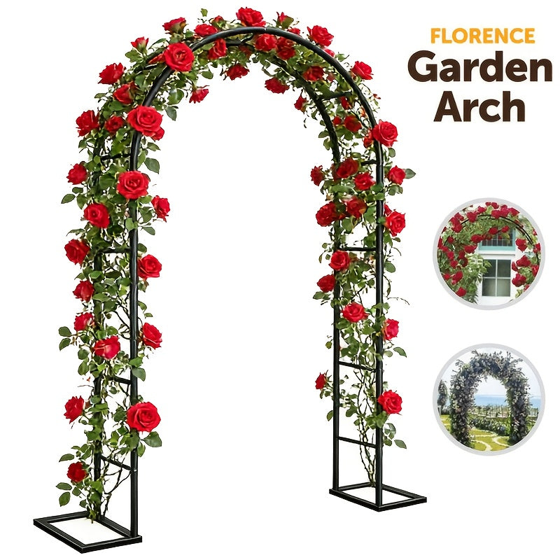 Garden Arch with Metal, 240*140*38cm, Metal Climbing Plants 240x140x38cm Outdoor - product gallery image 2